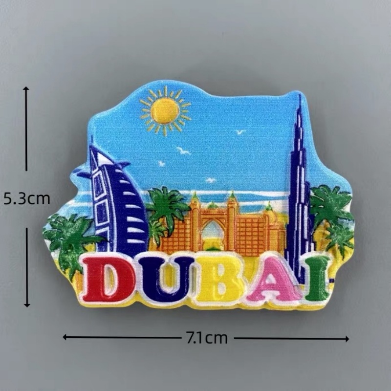UAE 두바이 3D 핸드페인팅 레진 냉장고 자석 관광  - Home Decor Uae 리뷰 및 가격