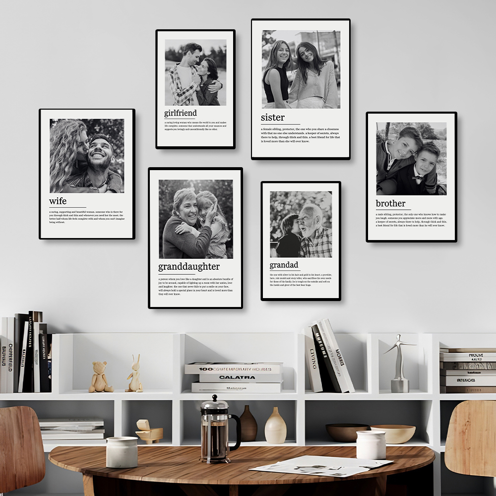 맞춤형 가족 사진 캔버스 그림, 개인화된 가족/커플 벽 - Home Decor Wall Pictures 리뷰 및 가격
