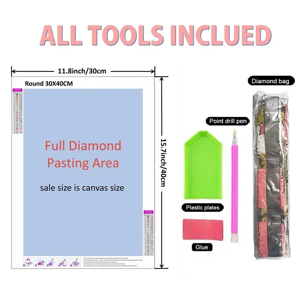 5d DIY 다이아몬드 아트 페인팅 키트 암스테르담 도 - Home Decor Vancouver 리뷰 및 가격