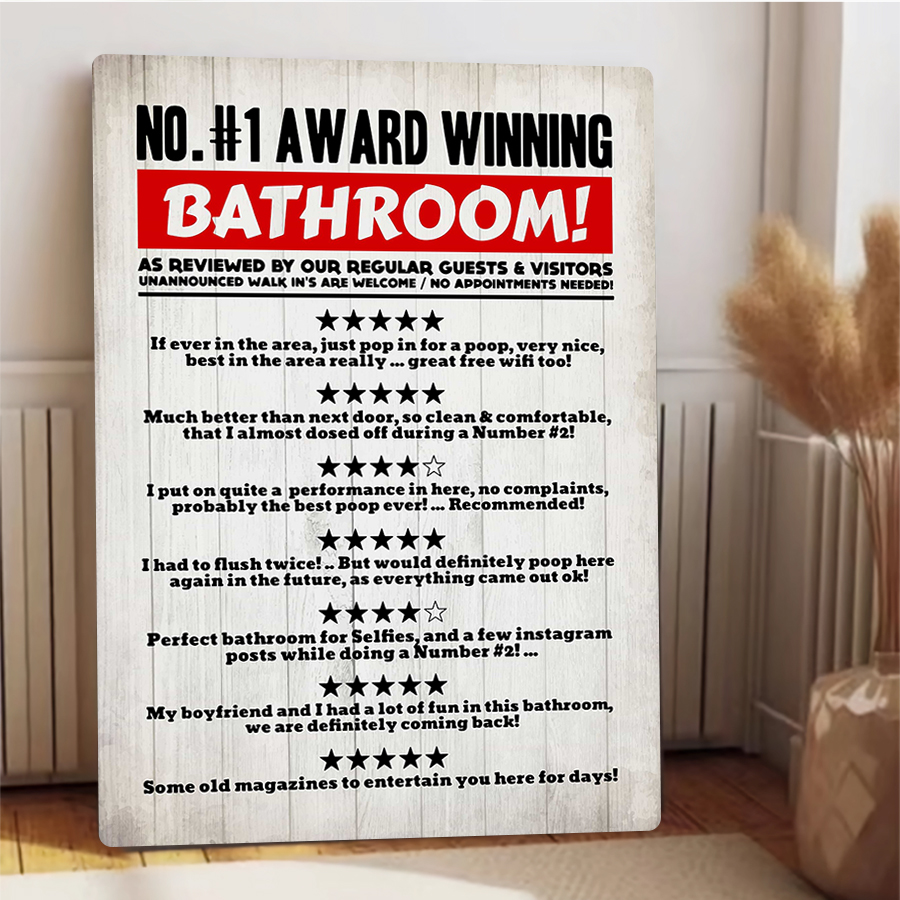 1위 수상 경력에 빛나는 욕실 웃긴 게스트 리뷰 WiF - Review Home Decor 리뷰 및 가격