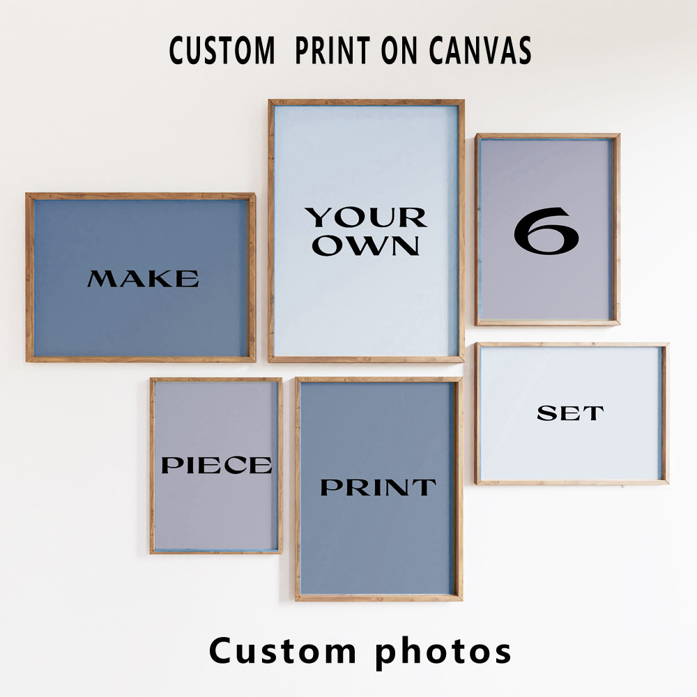 6개/세트 맞춤형 캔버스 프린트 사진 벽 장식, 가족  - Home Decor Wall Pictures 리뷰 및 가격