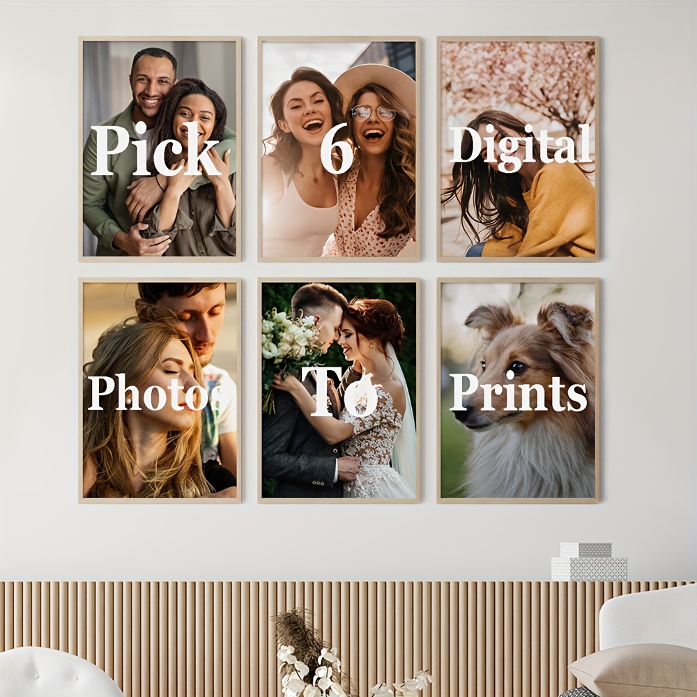 6개/세트 맞춤형 캔버스 프린트 사진 벽 장식, 가족  - Home Decor Wall Pictures 리뷰 및 가격