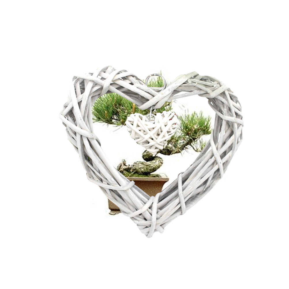 빈티지 하트 모양 장식품 베이지색 위커 하트 장식 웨딩 - Home Decor Rattan 리뷰 및 가격