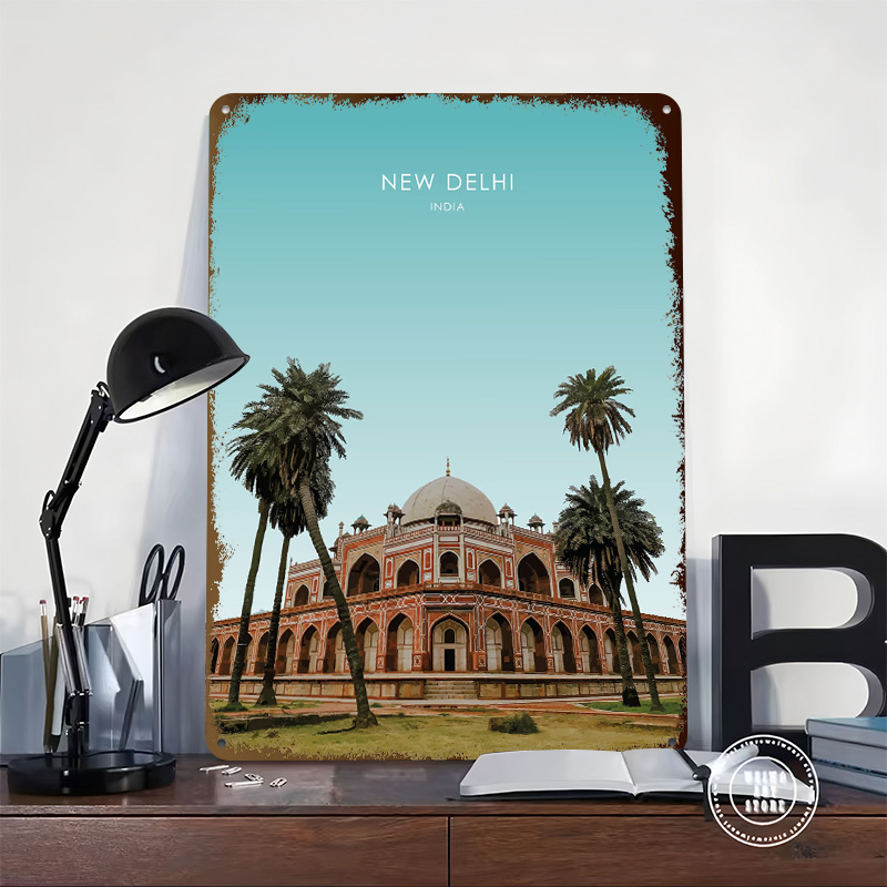 뉴델리 인도 아트워크 3D 프린팅 질감 포스터 맞춤형  - Home Decor Delhi 리뷰 및 가격